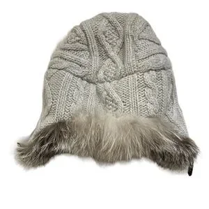Vintage Paul Stuart Fur-Accented Hat — Made in France Shearling Aviator Hat main image 2